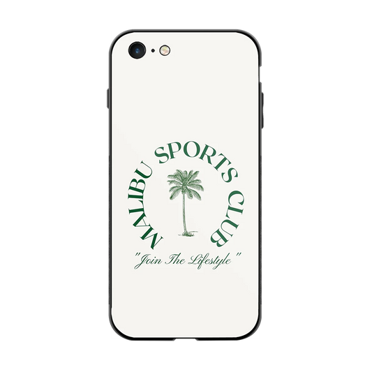 Malibu Sports Club back phone cover | glass case for iphone 6