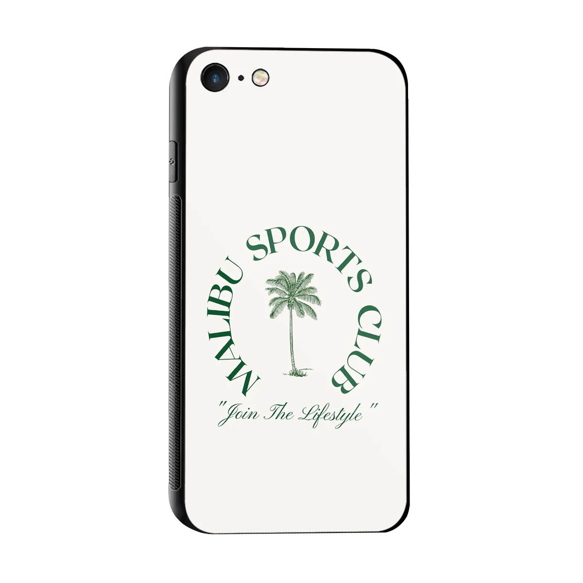 Malibu Sports Club sleek iphone 7 cover with tempered glass back and TPU edges