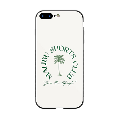 Malibu Sports Club back phone cover | glass case for iphone 8 plus