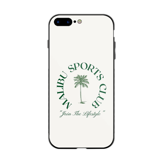 Malibu Sports Club back phone cover | glass case for iphone 8 plus