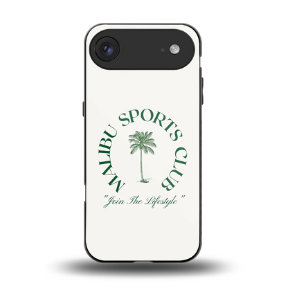 Malibu Sports Club back phone cover | glass case for iphone air
