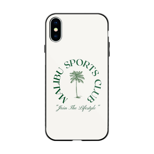 Malibu Sports Club back phone cover | glass case for iphone x