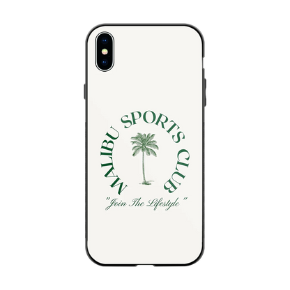 Malibu Sports Club back phone cover | glass case for iphone xs max