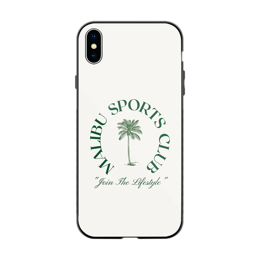 Malibu Sports Club back phone cover | glass case for iphone xs max