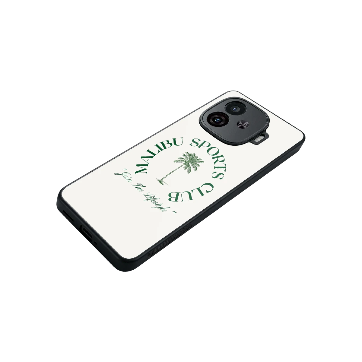 Malibu Sports Club stylish phone case for iqoo neo 10r 5g | glossy glass and slim fit
