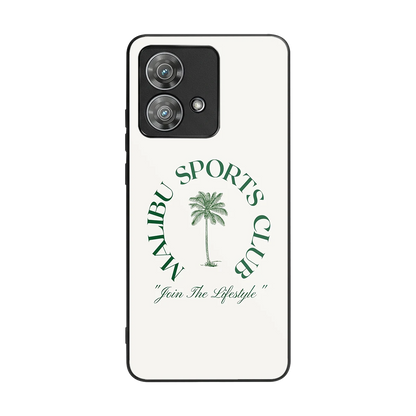 Malibu Sports Club back phone cover | glass case for motorola edge 40 neo 5g