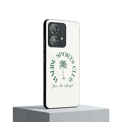 Malibu Sports Club motorola edge 40 neo 5g mobile cover | shockproof glass phone case