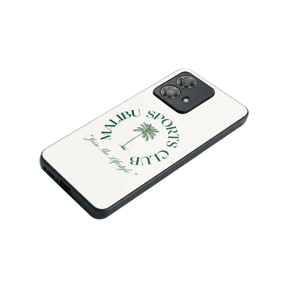 Malibu Sports Club stylish phone case for motorola edge 40 neo 5g | glossy glass and slim fit
