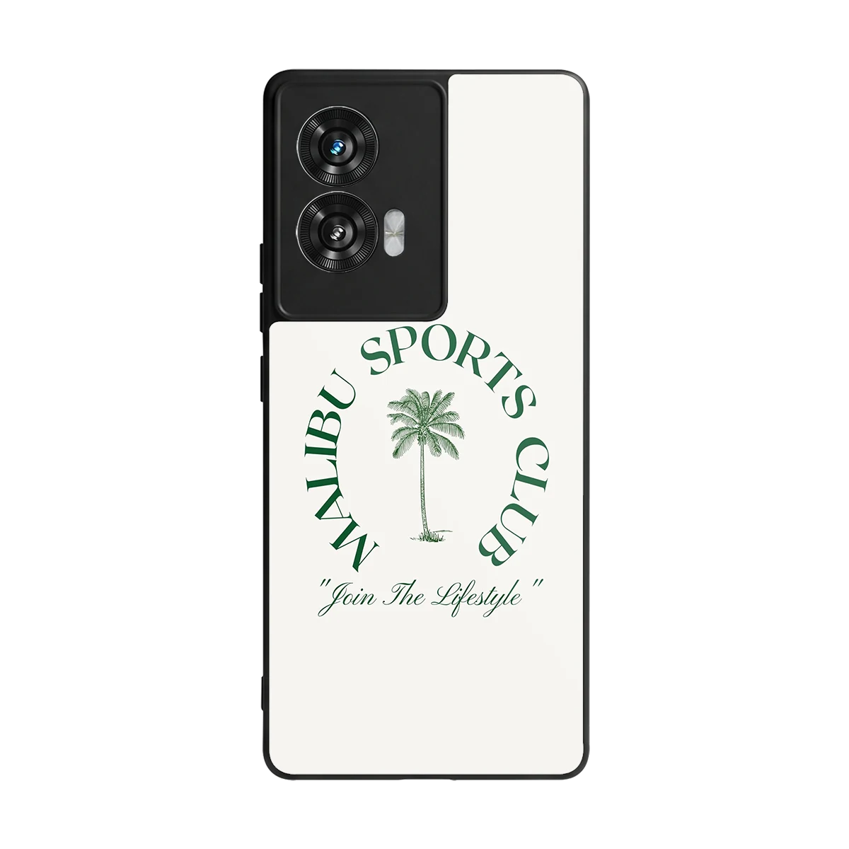 Malibu Sports Club back phone cover | glass case for motorola edge 50 fusion