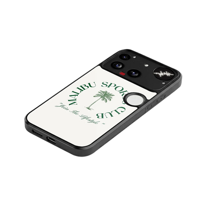 Malibu Sports Club stylish phone case for nothing phone 3 | glossy glass and slim fit