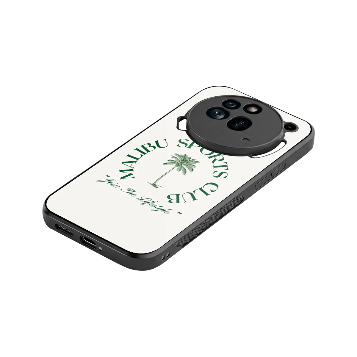 Malibu Sports Club stylish phone case for nothing phone 3a pro | glossy glass and slim fit