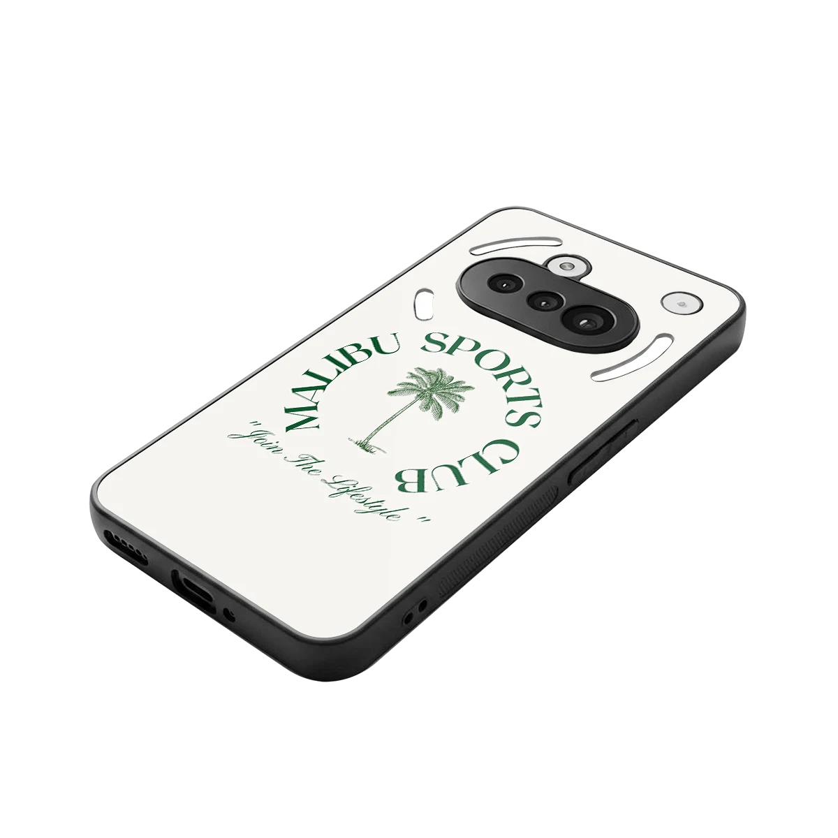 Malibu Sports Club stylish phone case for nothing phone 3a | glossy glass and slim fit