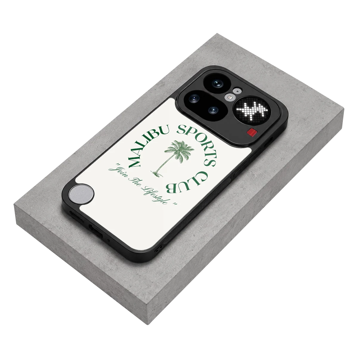 Malibu Sports Club stylish phone case for nothing phone 4a pro | glossy glass and slim fit