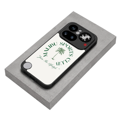 Malibu Sports Club stylish phone case for nothing phone 4a pro | glossy glass and slim fit