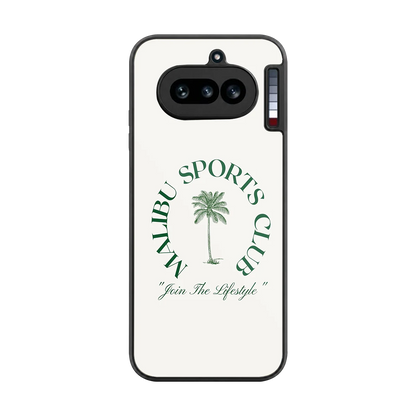 Malibu Sports Club back phone cover | glass case for nothing phone 4a
