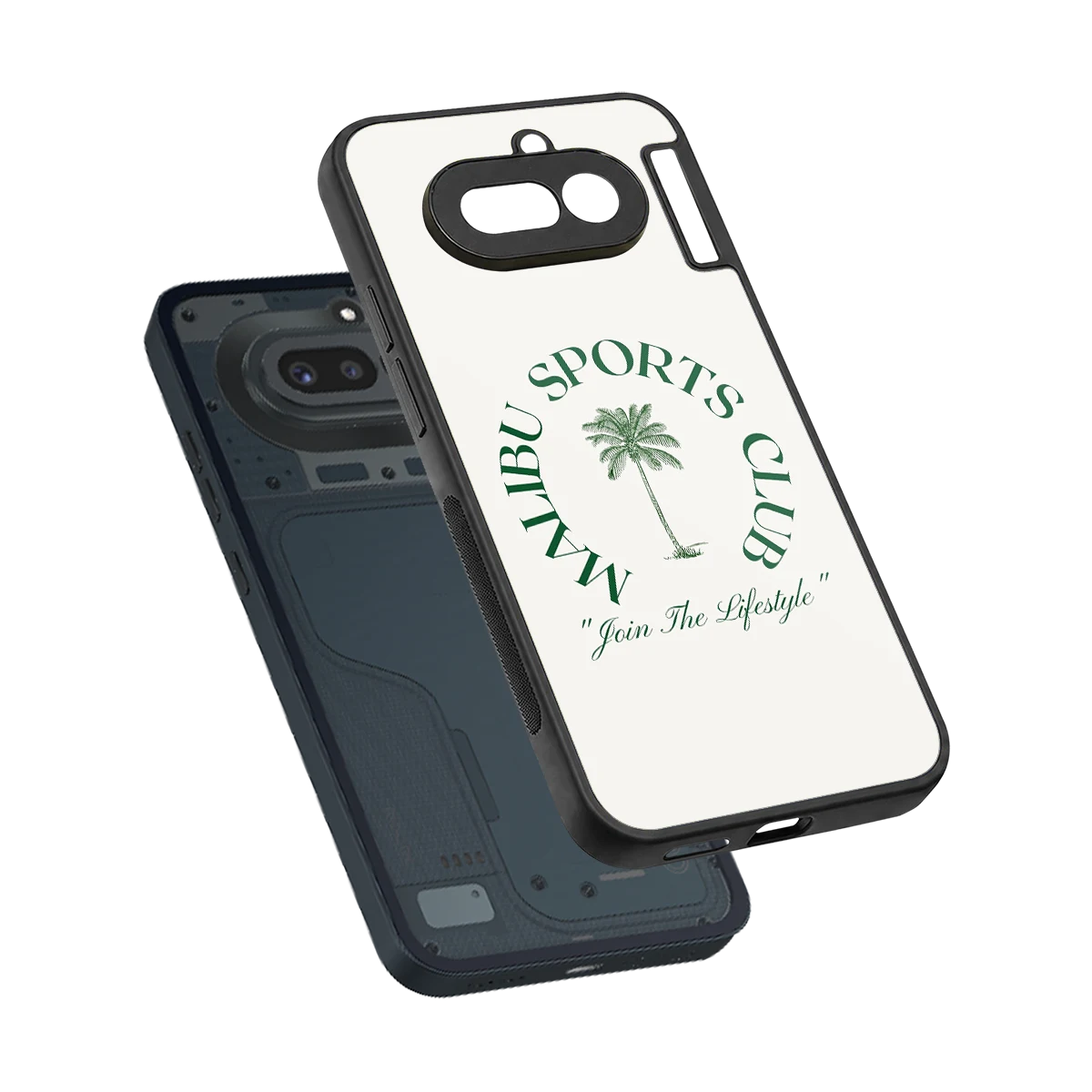 Malibu Sports Club sleek nothing phone 4a cover with tempered glass back and TPU edges