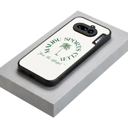 Malibu Sports Club stylish phone case for nothing phone 4a | glossy glass and slim fit