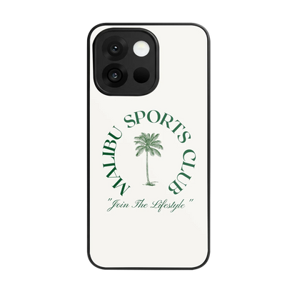 Malibu Sports Club back phone cover | glass case for oneplus 13s