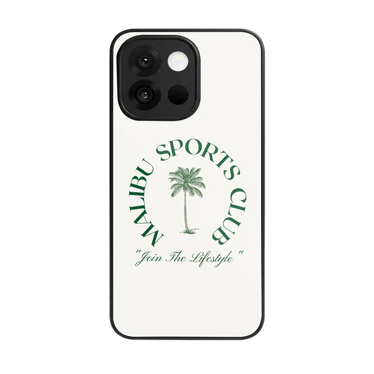Malibu Sports Club back phone cover | glass case for oneplus 13s