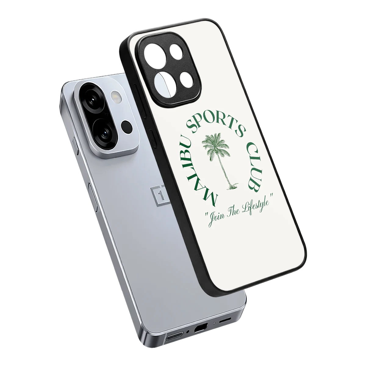 Malibu Sports Club sleek oneplus 13s cover with tempered glass back and TPU edges