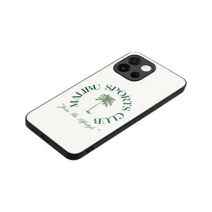 Malibu Sports Club stylish phone case for oneplus 13s | glossy glass and slim fit
