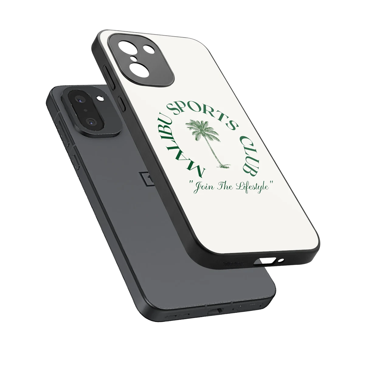 Malibu Sports Club sleek oneplus 15r cover with tempered glass back and TPU edges