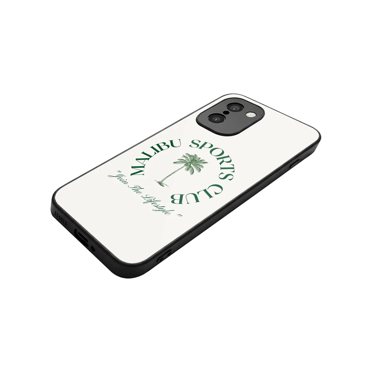 Malibu Sports Club stylish phone case for oneplus 15r | glossy glass and slim fit