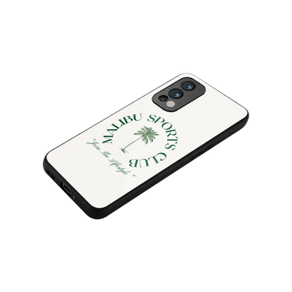 Malibu Sports Club stylish phone case for oneplus nord 2 | glossy glass and slim fit