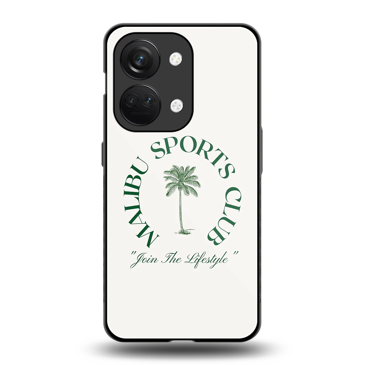 Malibu Sports Club back phone cover | glass case for oneplus nord 3