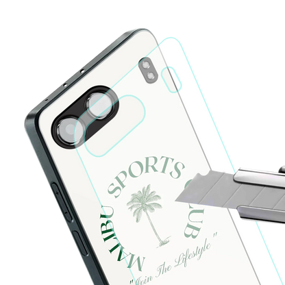 Malibu Sports Club stylish phone case for oneplus nord 4 | glossy glass and slim fit