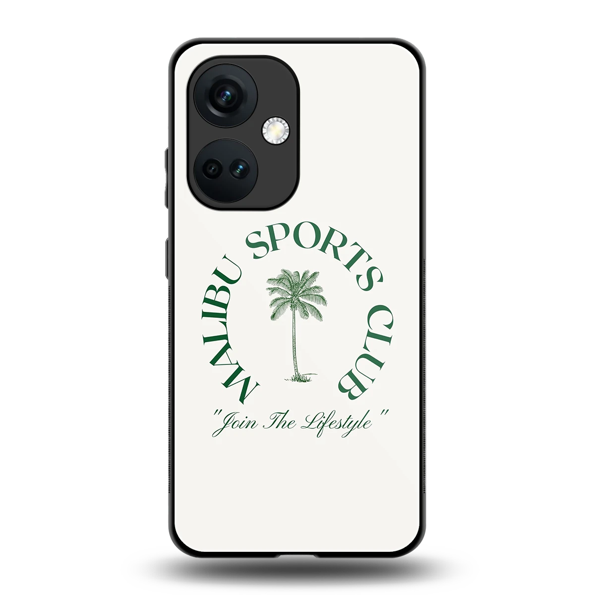 Malibu Sports Club back phone cover | glass case for oneplus nord ce 3