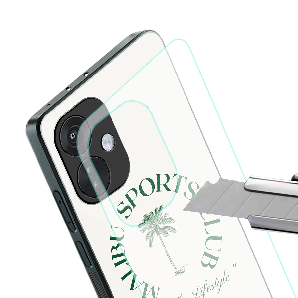 Malibu Sports Club stylish phone case for oneplus nord ce 3 | glossy glass and slim fit