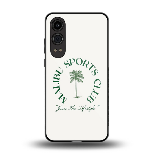 Malibu Sports Club back phone cover | glass case for oneplus nord ce 4 lite