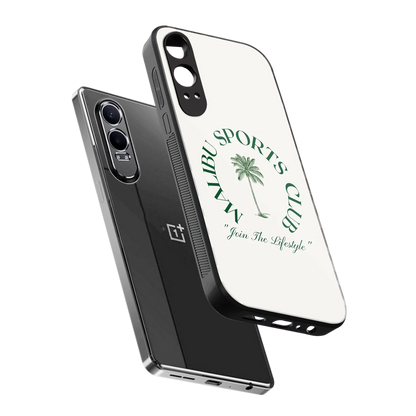 Malibu Sports Club sleek oneplus nord ce 4 lite cover with tempered glass back and TPU edges