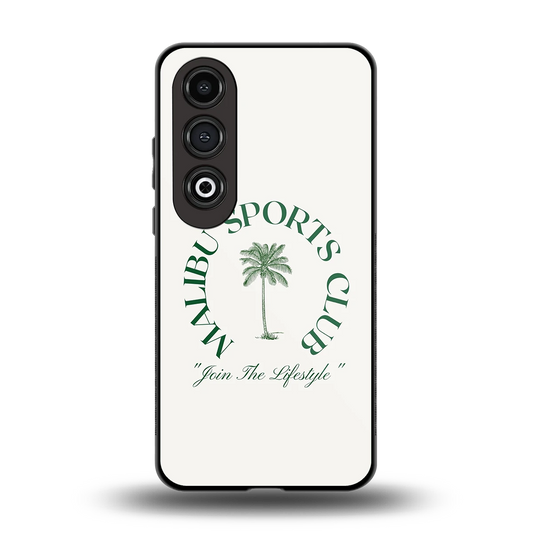 Malibu Sports Club back phone cover | glass case for oneplus nord ce 4