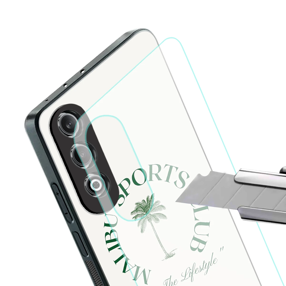 Malibu Sports Club stylish phone case for oneplus nord ce 4 | glossy glass and slim fit