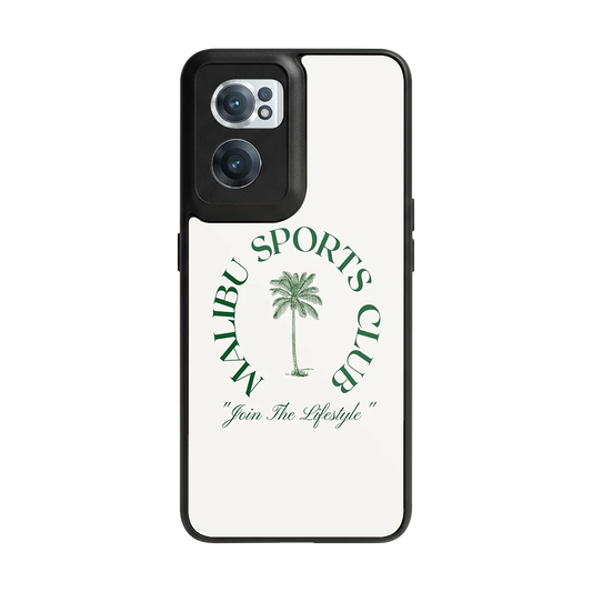 Malibu Sports Club back phone cover | glass case for oneplus nord ce 2