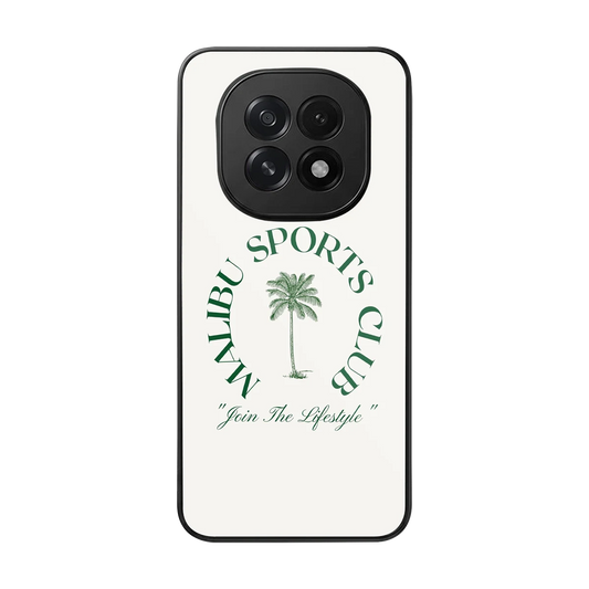 Malibu Sports Club back phone cover | glass case for oppo f29 5g