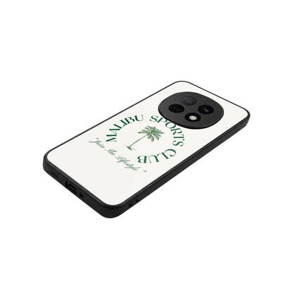 Malibu Sports Club stylish phone case for oppo f29 pro 5g | glossy glass and slim fit