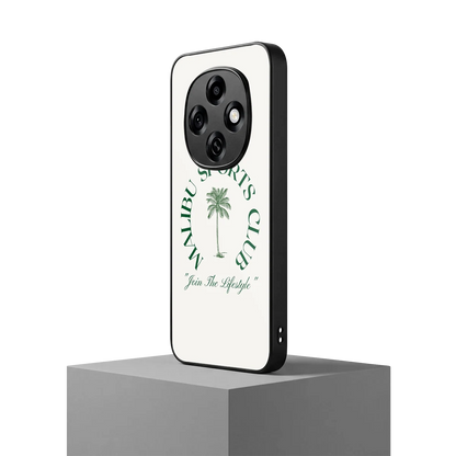 Malibu Sports Club oppo f31 pro 5g mobile cover | shockproof glass phone case