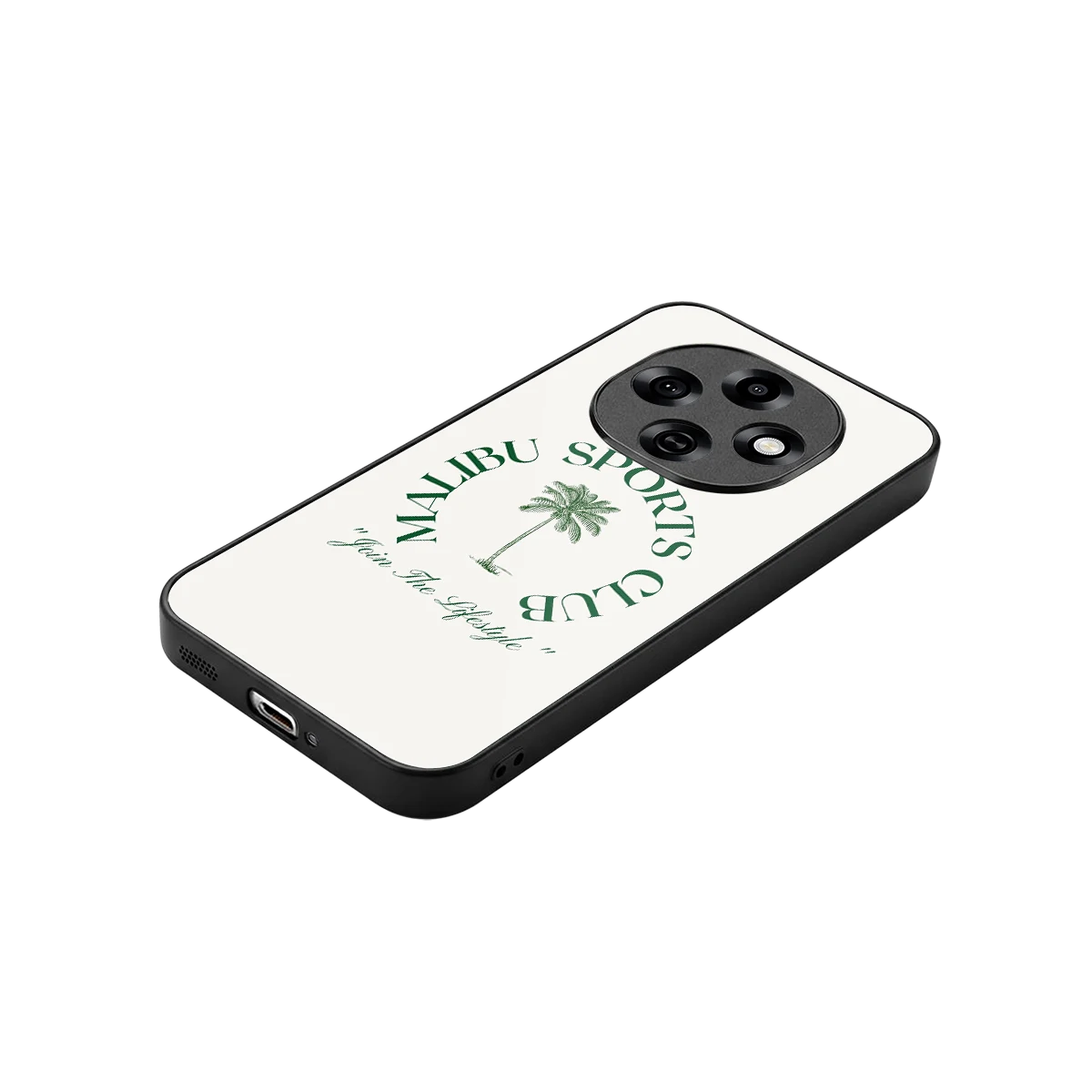 Malibu Sports Club stylish phone case for oppo f31 pro 5g | glossy glass and slim fit