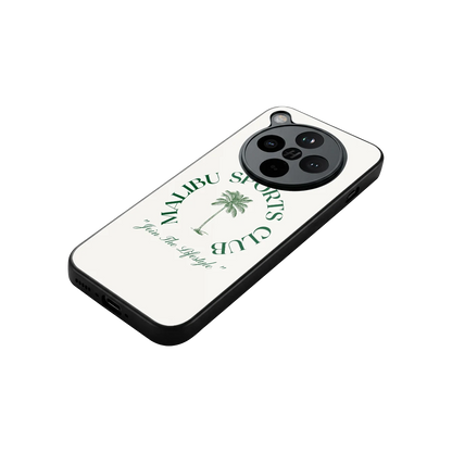 Malibu Sports Club stylish phone case for oppo find x8 | glossy glass and slim fit