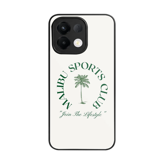 Malibu Sports Club back phone cover | glass case for oppo k13 5g