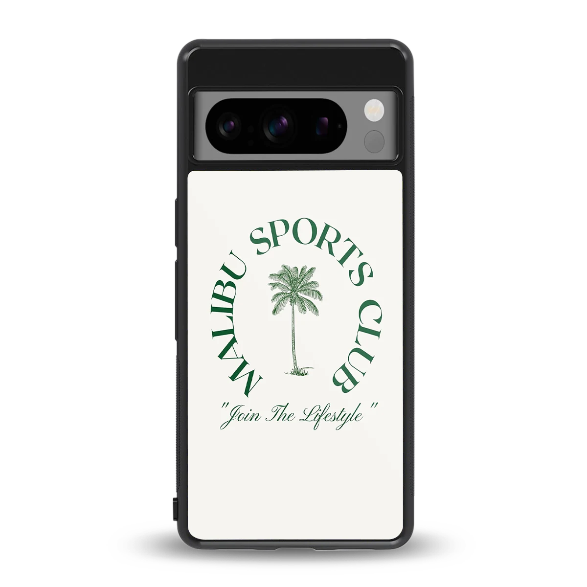 Malibu Sports Club back phone cover | glass case for google pixel 8 pro