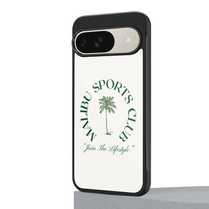 Malibu Sports Club google pixel 9 mobile cover | shockproof glass phone case