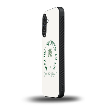 Malibu Sports Club samsung galaxy a55 5g mobile cover | shockproof glass phone case