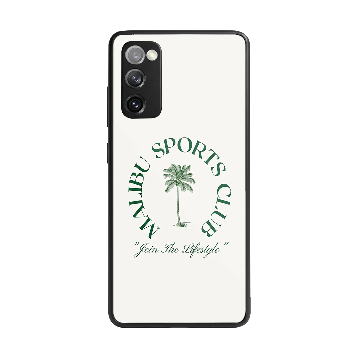 Malibu Sports Club back phone cover | glass case for samsung galaxy s20 fe