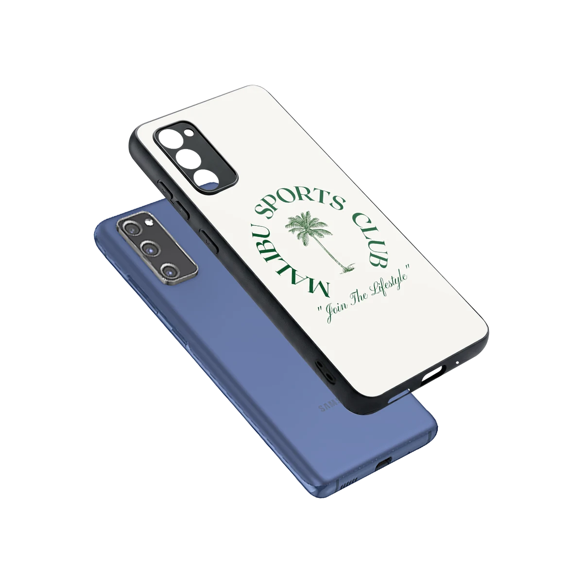 Malibu Sports Club sleek samsung galaxy s20 fe cover with tempered glass back and TPU edges