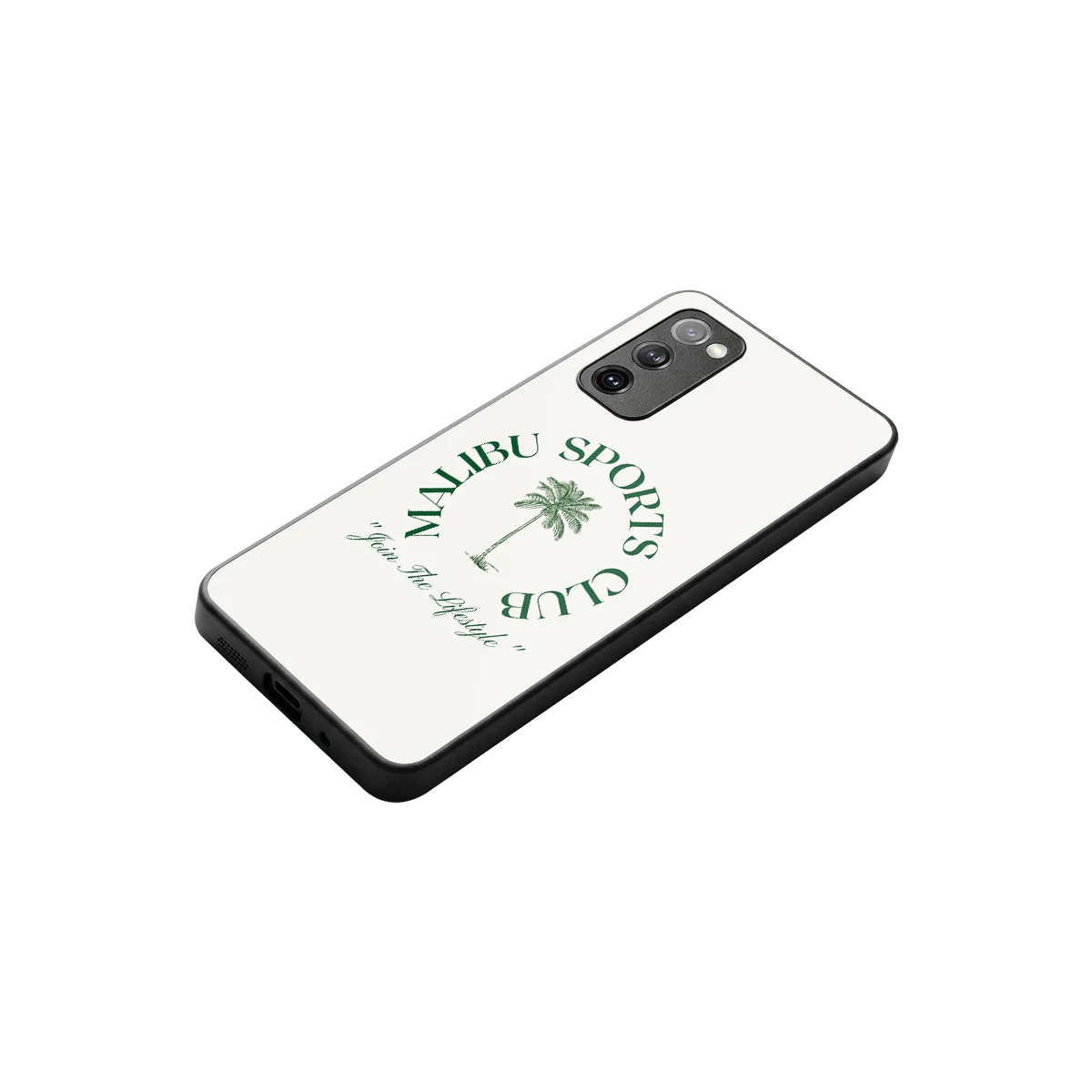 Malibu Sports Club stylish phone case for samsung galaxy s20 fe | glossy glass and slim fit
