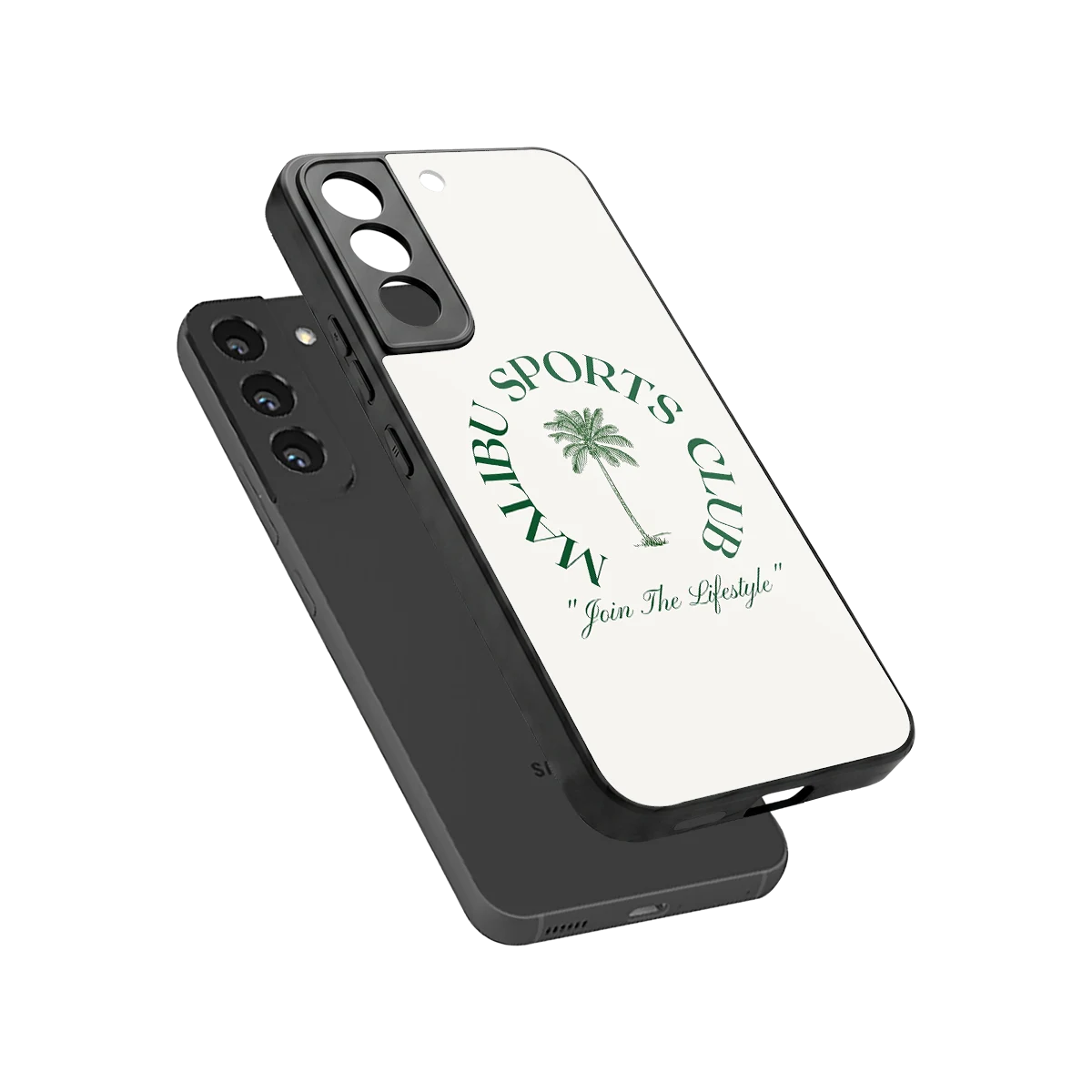 Malibu Sports Club sleek samsung galaxy s22 cover with tempered glass back and TPU edges